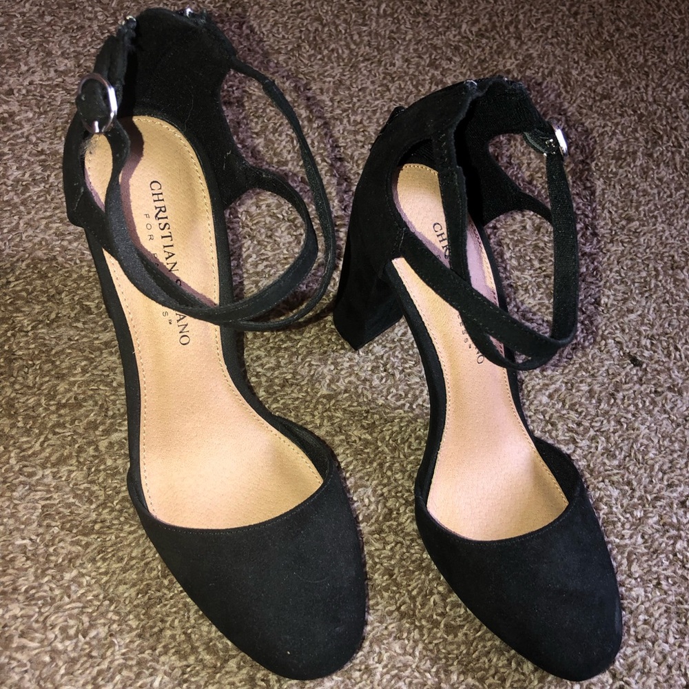 Black Chunky Heels